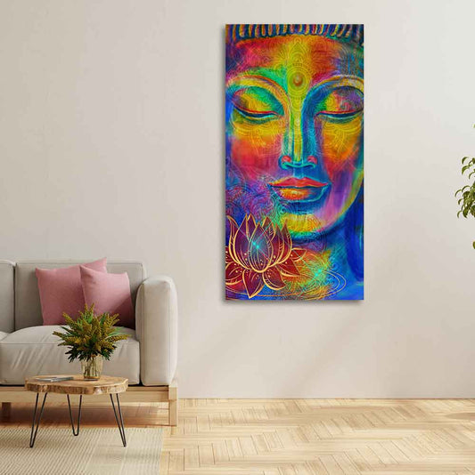 Head of Lord Buddha Canvas Wall Painting