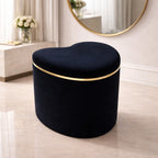 heart-shaped-black-velvet-ottoman-with-gold-trim
