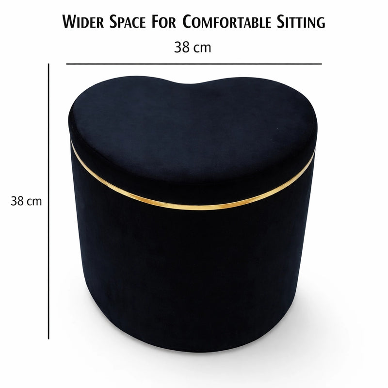 heart-shaped-black-velvet-ottoman-with-gold-trim