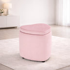 heart-shaped-storage-velvet-fabric-padded-makeup-stool