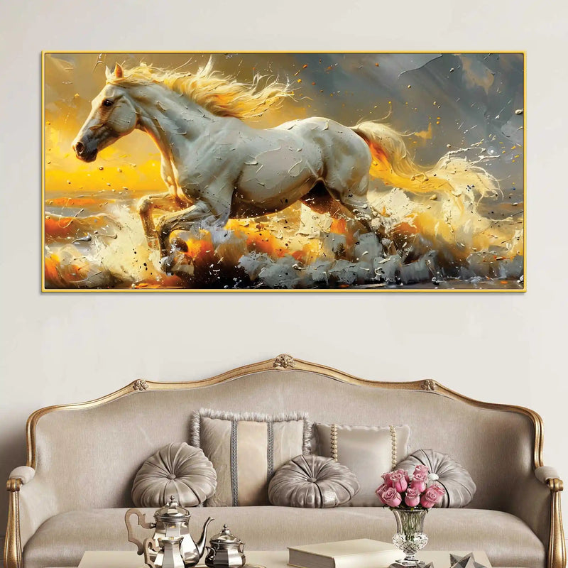 high-speed-white-stallion-abstract-canvas-wall-painting