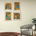 Hindu Devotional Wall Art Frame Set of 4