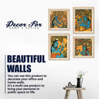 Hindu Devotional Wall Art Frame Set of 4