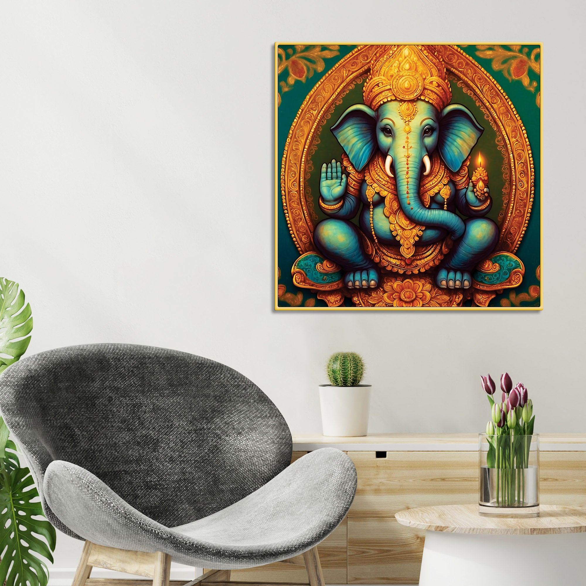 Hindu Ganesh Ji Painting