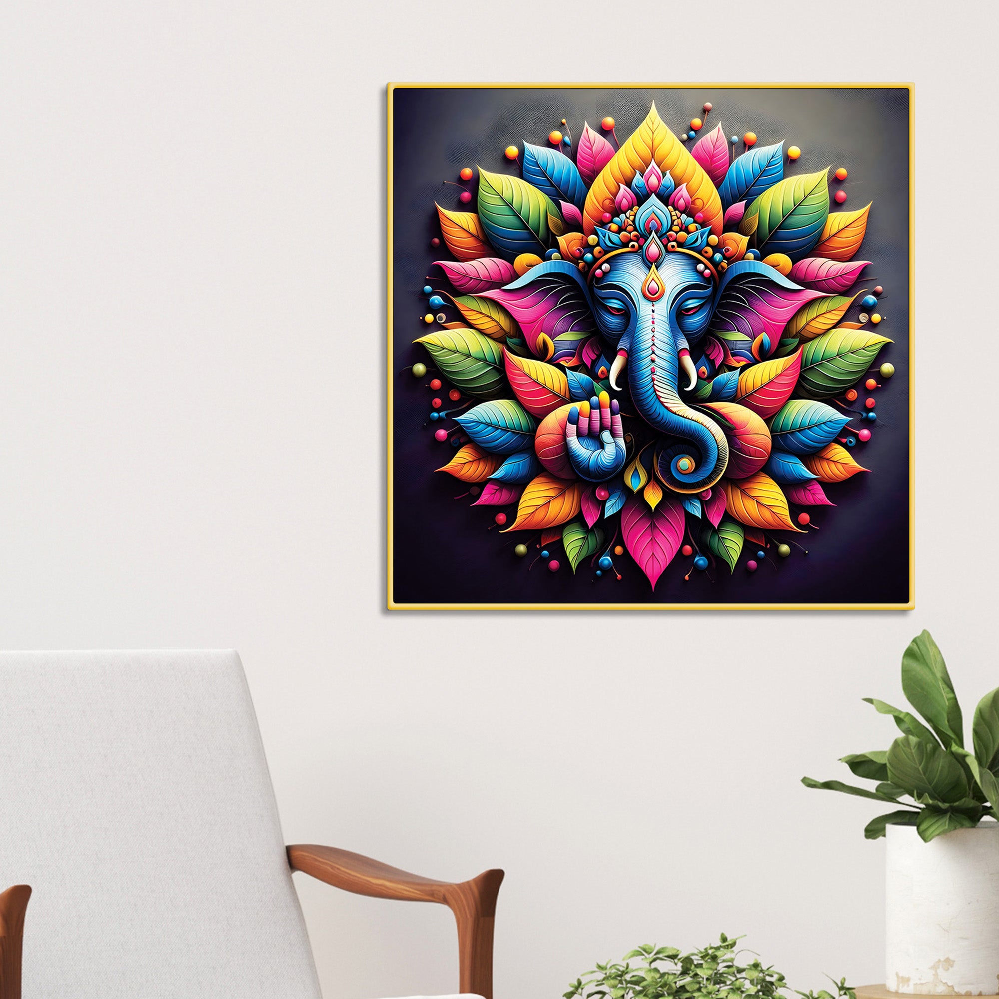 hindu-ganesh-ji-wall-painting