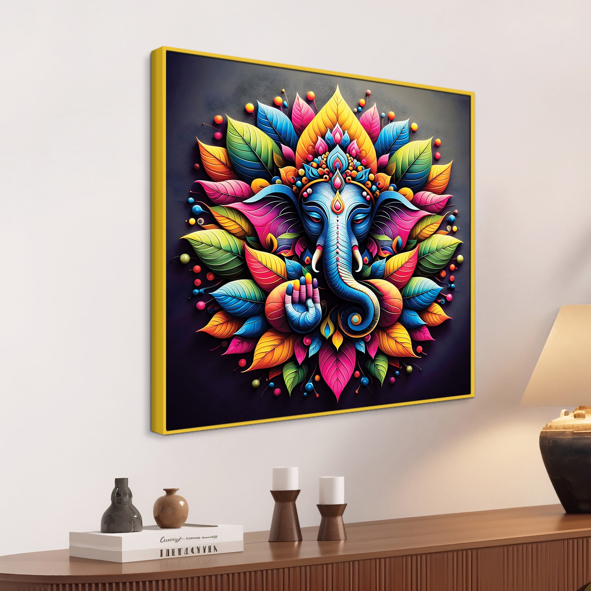 Hindu Ganesh Ji Wall Painting