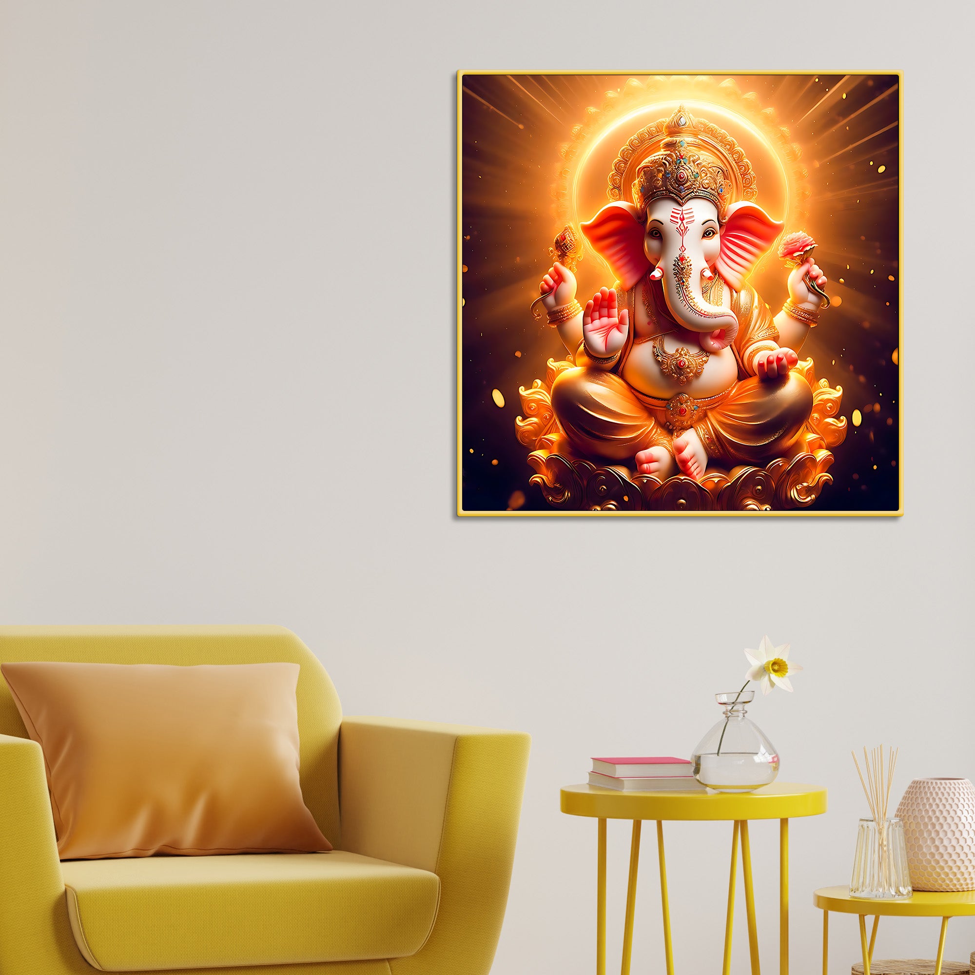 Hindu God Ganesha Art Painting