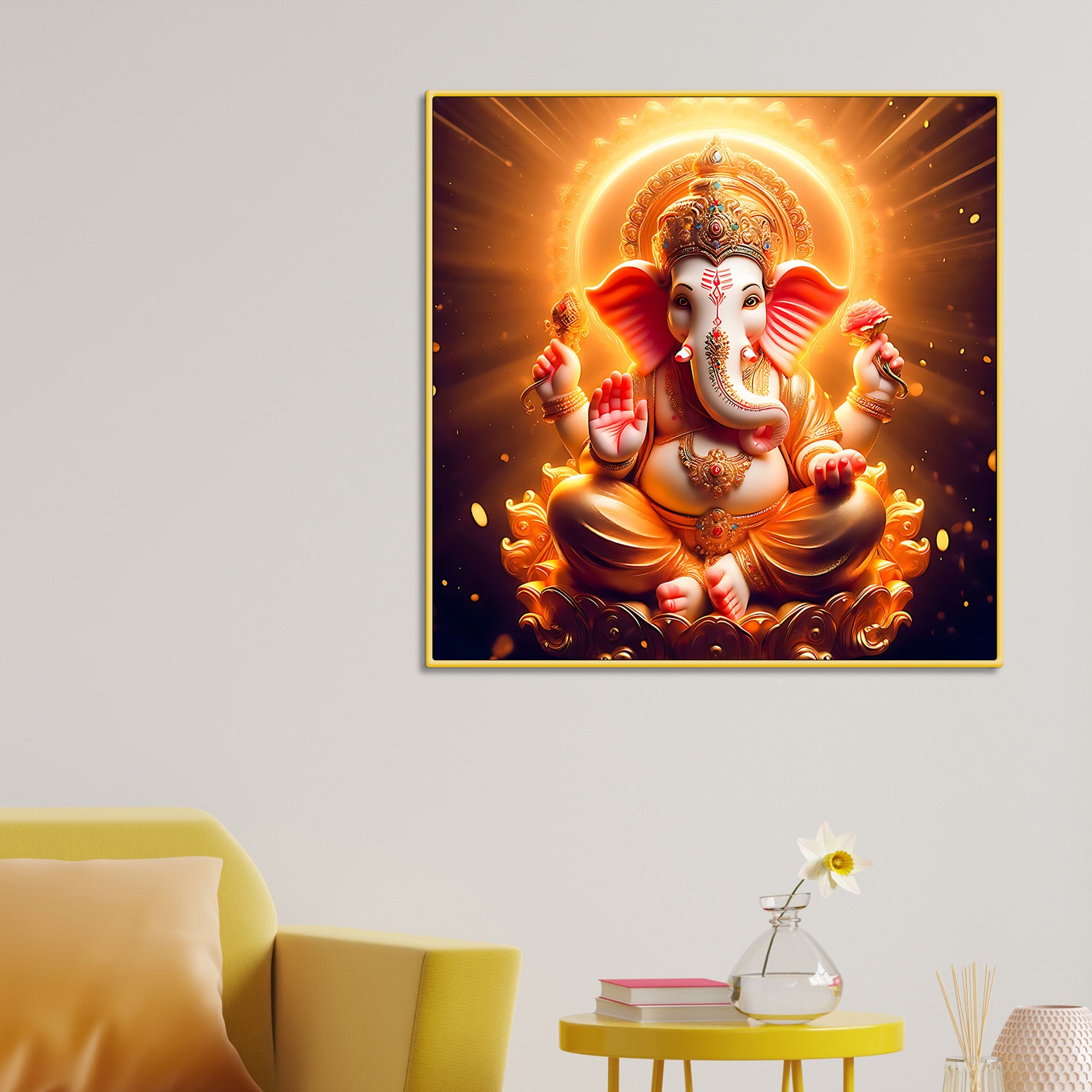 Hindu God Ganesha Art Painting