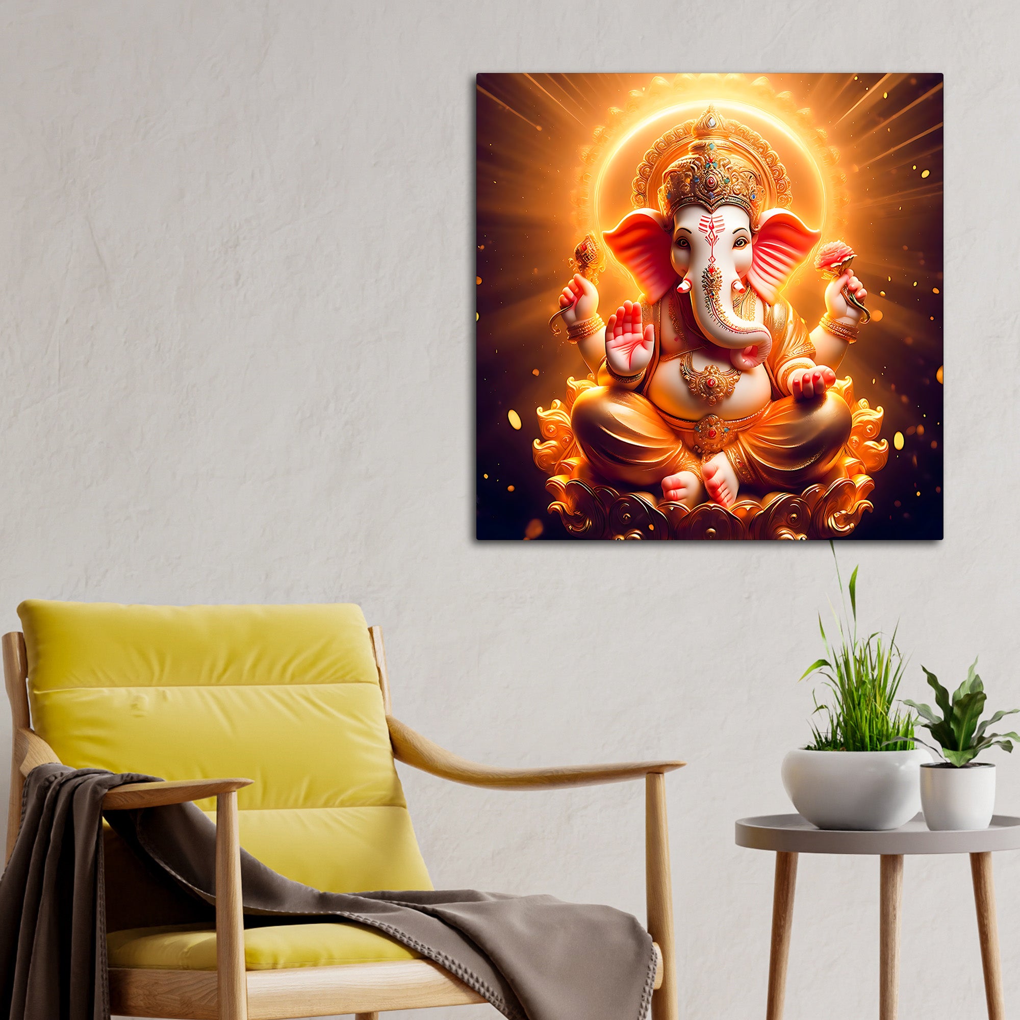 Hindu God Ganesha Art Painting