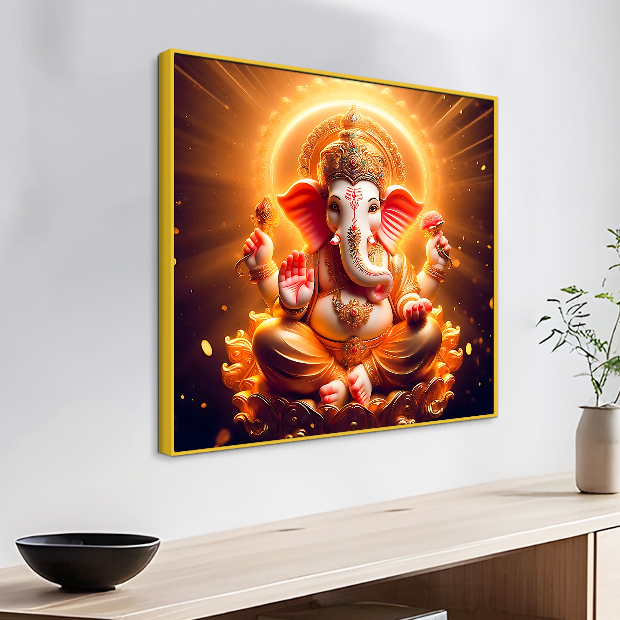 Hindu God Ganesha Art Painting