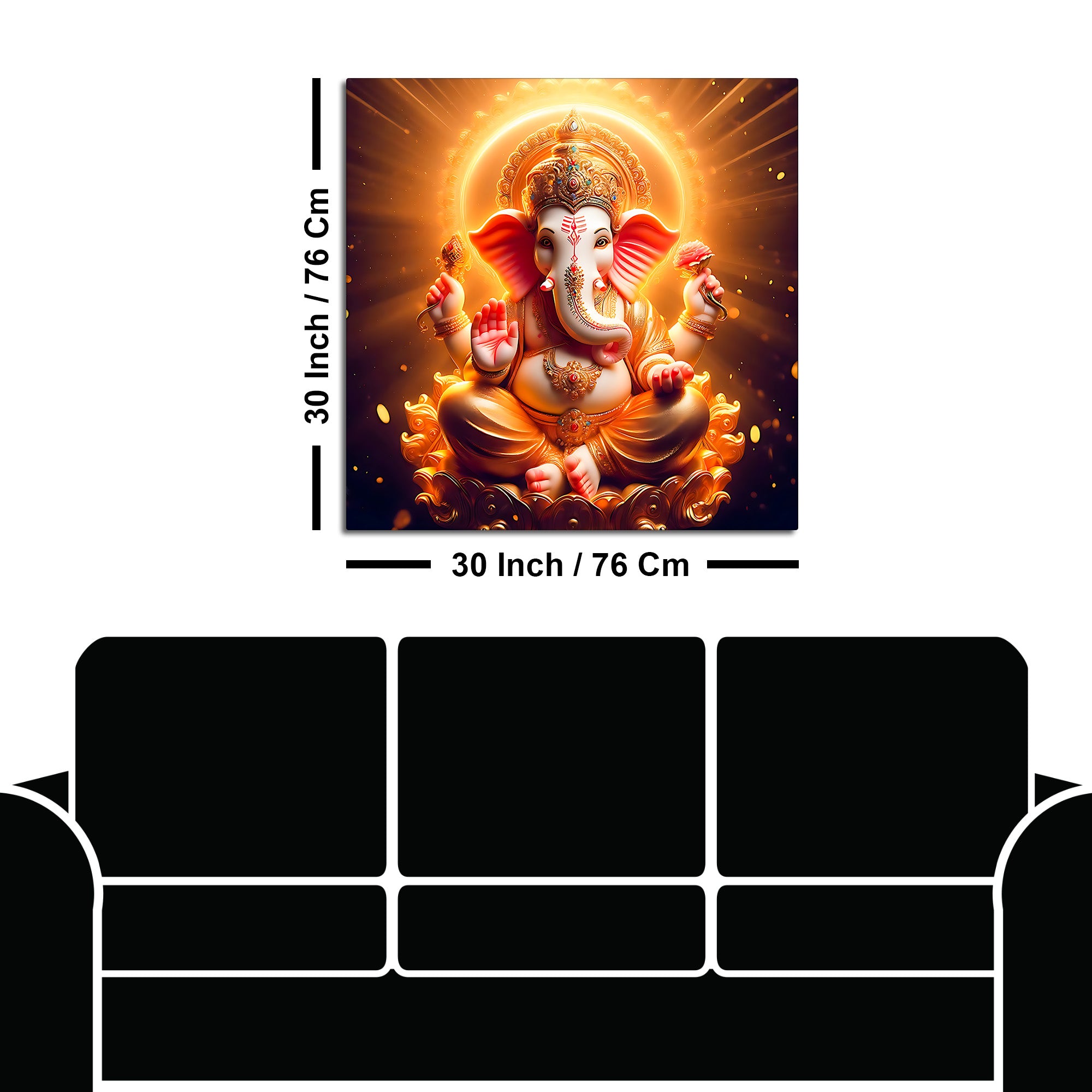 Hindu God Ganesha Art Painting