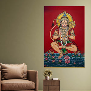 hindu-god-hanuman-ji-blessing-pose-canvas-painting