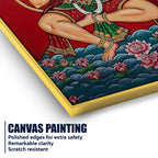 Hindu God Hanuman Ji Blessing Pose Canvas Painting