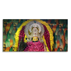 Hindu God Khatu Shyam Baba Premium Canvas Wall Painting