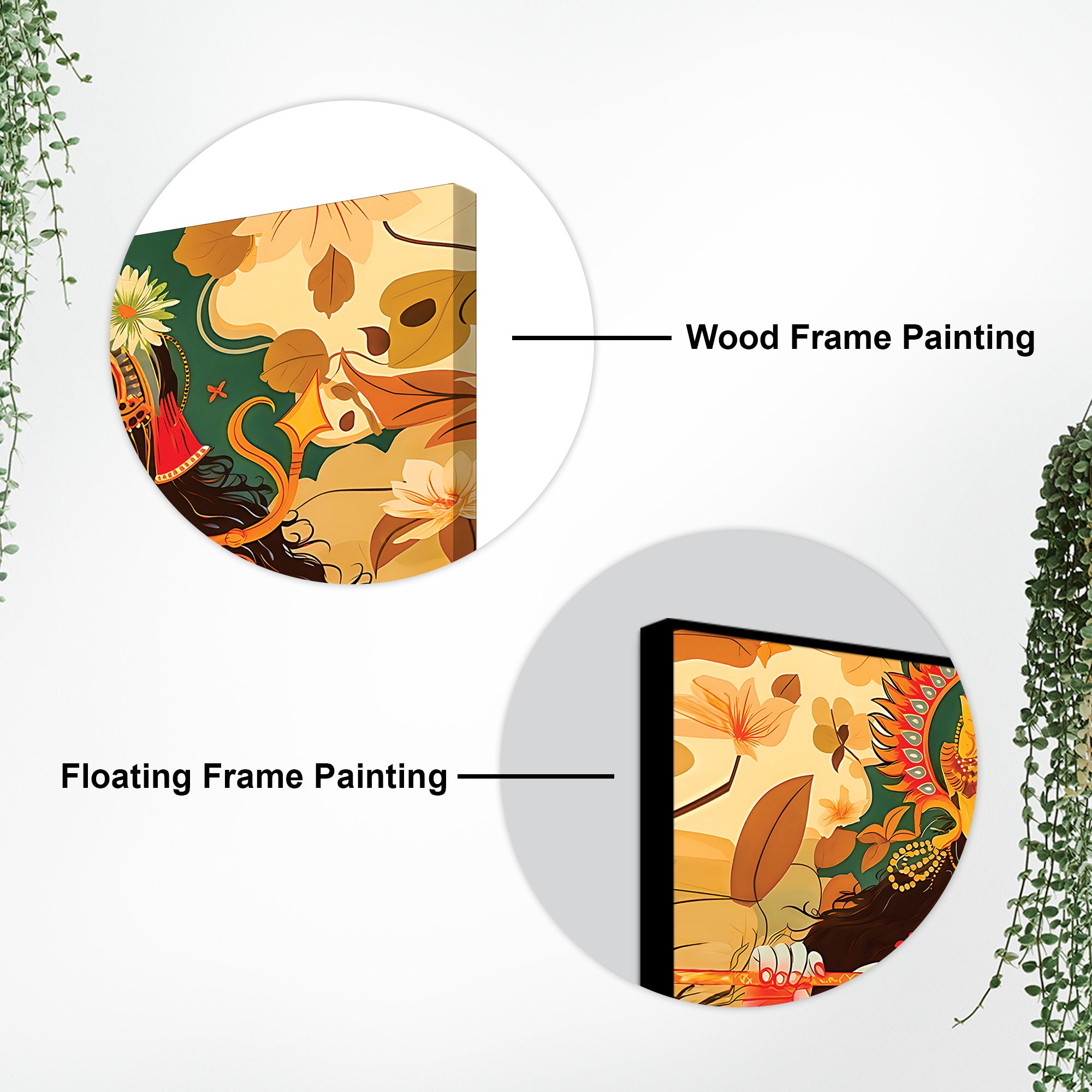 Hindu God Radha Krishna Painting for Elegant Home Decoration