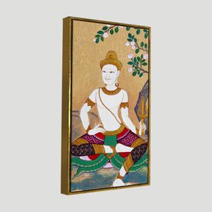 Hindu God Thai Style Art Premium Canvas Wall Painting