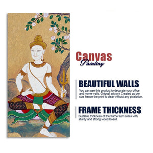 Hindu God Thai Style Art Premium Canvas Wall Painting