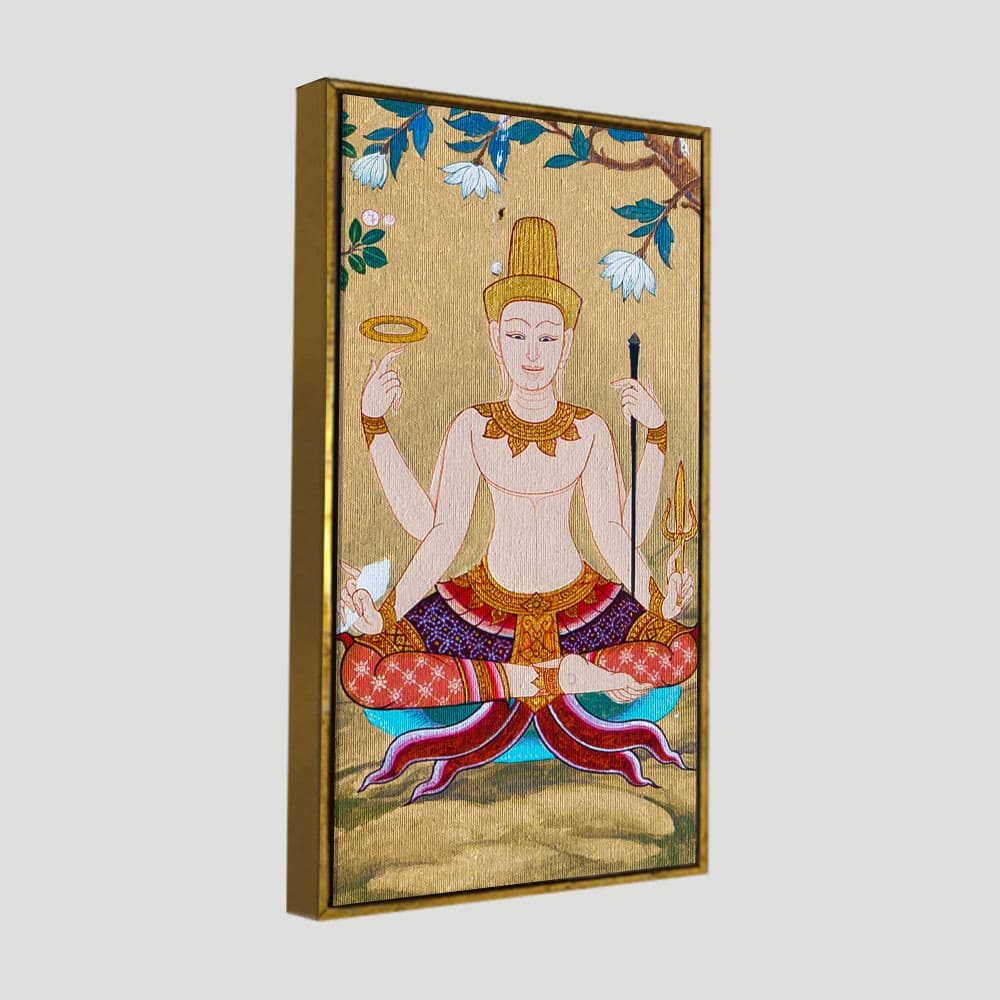 Hindu God Thai Style Art Wall Painting