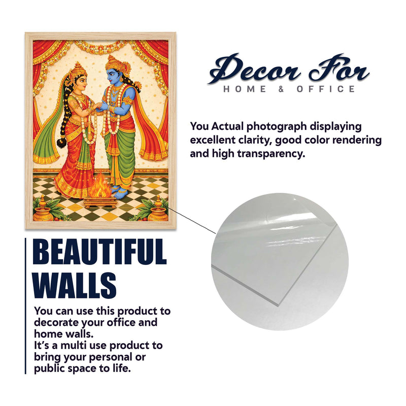 Hindu Mythology Ramayana Wall Frame Set of Four