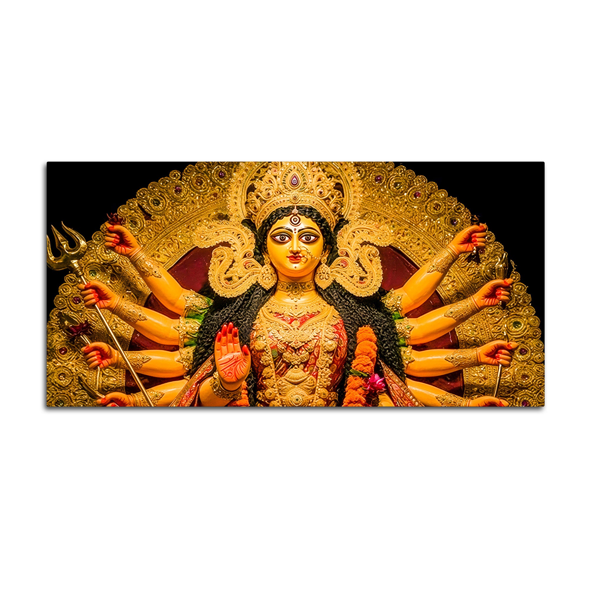 Hindu Spiritual Durga Mata Wall Canvas Painting