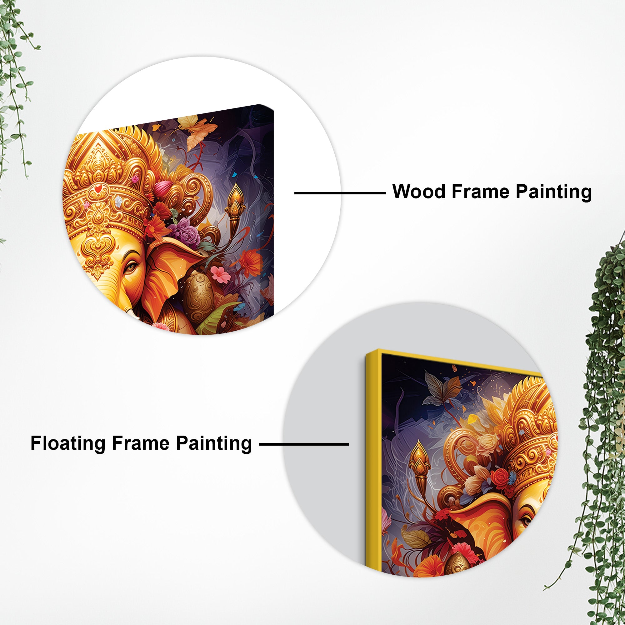 Hindu Spiritual Ganesha Home Decor Painting