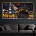 Holy Kaaba Floating Frame Crystal Wall Painting