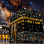 Holy Kaaba Floating Frame Crystal Wall Painting