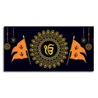 Holy Symbol Of Sikh Religion Canvas Wall Painting