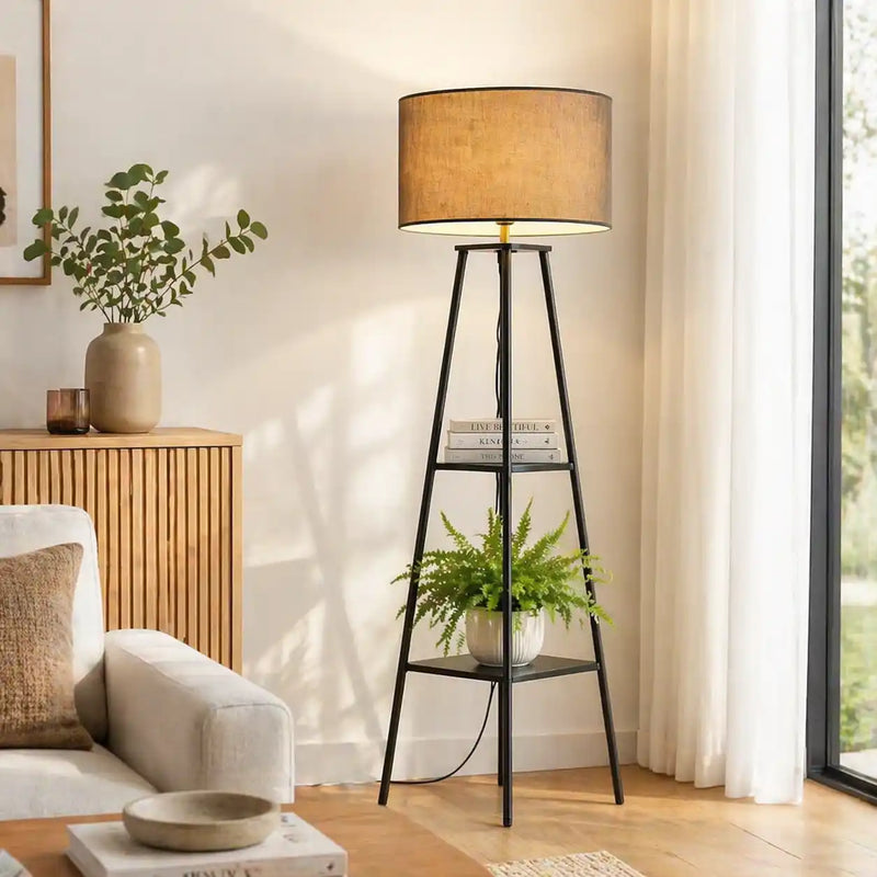 Home Tripod Standing Modern Floor Lamp For Living Room, Bedroom