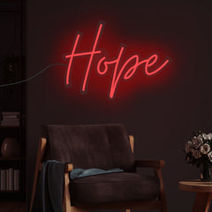 Hope Text Neon Sign LED Light