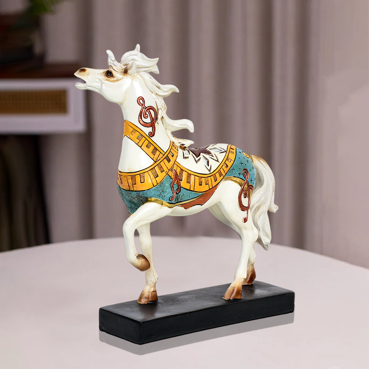 Stallion King Horse Statue Decorative Table Decor Showpiece