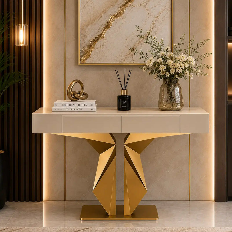 Premium Lobby LED Console Table (SS 302)