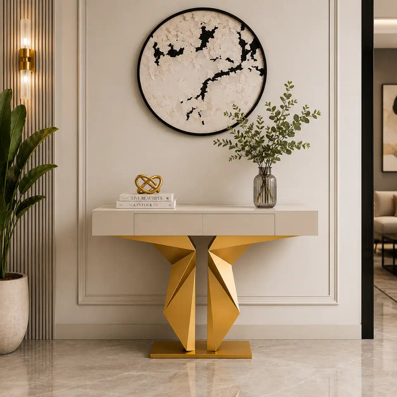 Premium Lobby LED Console Table (SS 302)