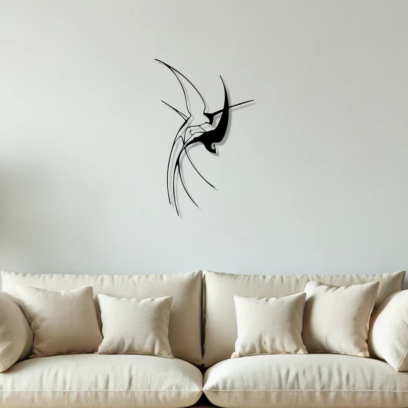 Hummingbird Modern Design Metal Art Wall Decor