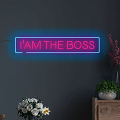 I am the Boss Text Neon Sign LED Light