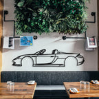 Iconic Convertible Sports Car Metal Wall Art