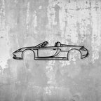 Iconic Convertible Sports Car Metal Wall Art