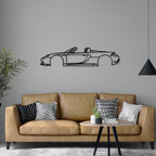 Iconic Convertible Sports Car Metal Wall Art