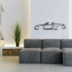 Iconic Convertible Sports Car Metal Wall Art