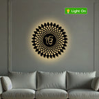 Ikk Onkaar Sacred Sikh Symbol Metal Art Wall Decor