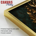 Imperial Stag with Regal Antlers & Crimson Roses 3D Canvas Wall Painting