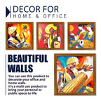 Indian Art Pilgrimage Music Art Wall Frame Set of Four