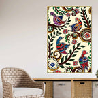 Indian Birds Canvas Painting | Nature Inspired Wall Decor & Gifting
