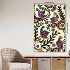 Indian Birds Canvas Painting | Nature Inspired Wall Decor & Gifting