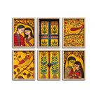 Indian Cultural Art Wall Frame Set of Six