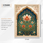 Indian Floral Paradise Wall Art Frame Set of 6