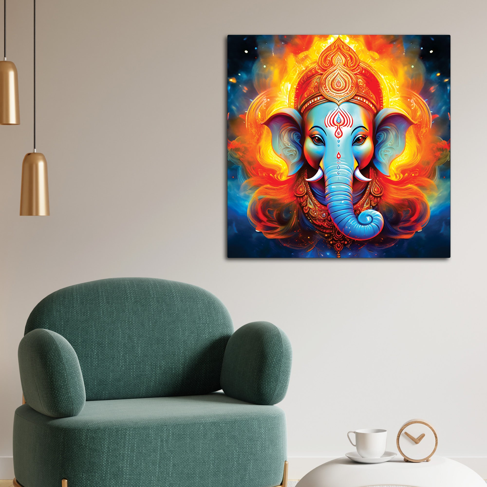Indian Ganesh Ji Home Decoration Painting