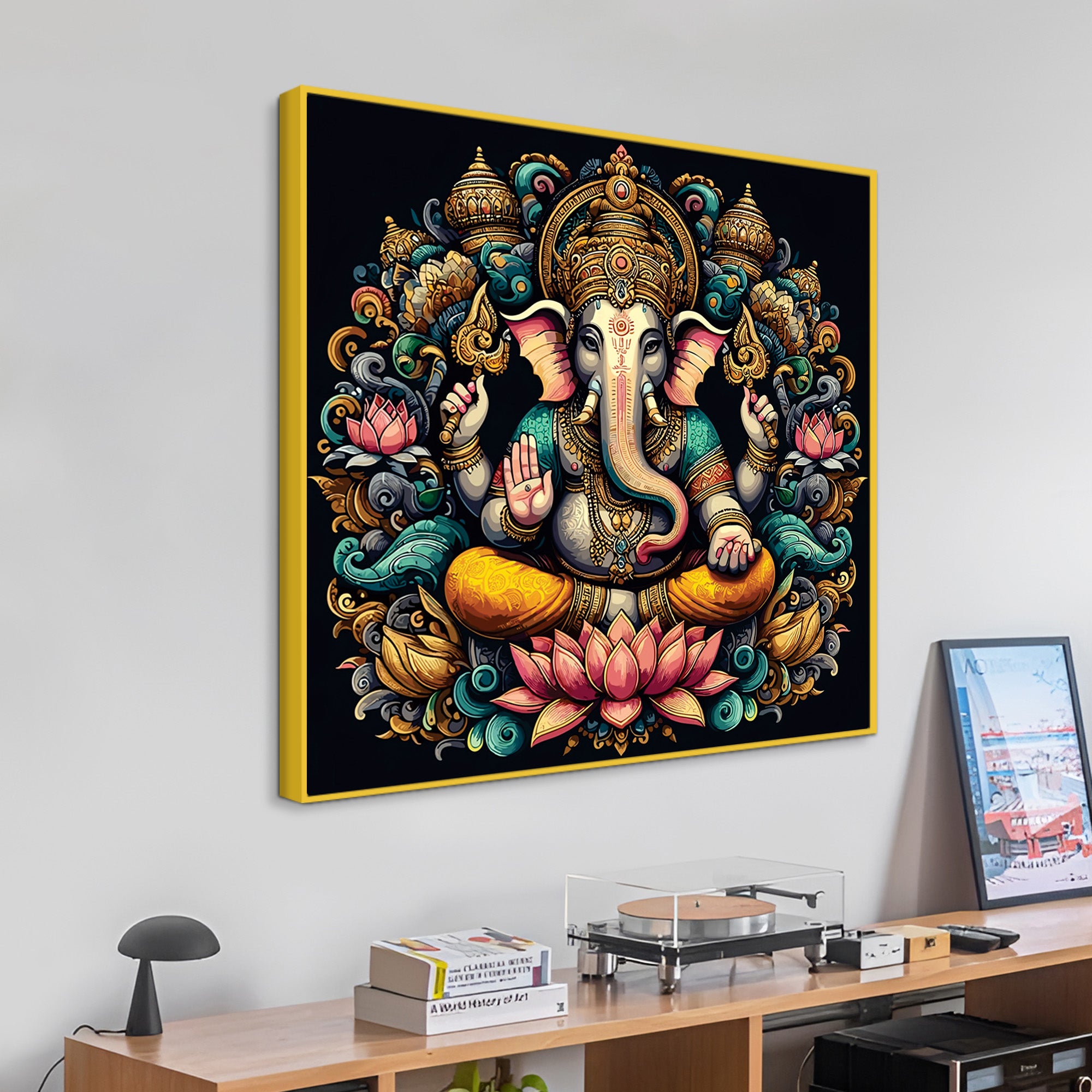 Indian Ganesha Wall Artwork Painting