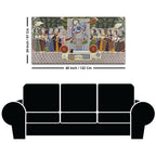 Indian Heritage Nathdwara Shreenathji Darbar Pichwai Canvas Wall Painting for Home & Temple