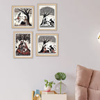 Indian Mythology Wall Art Frame Set of 4